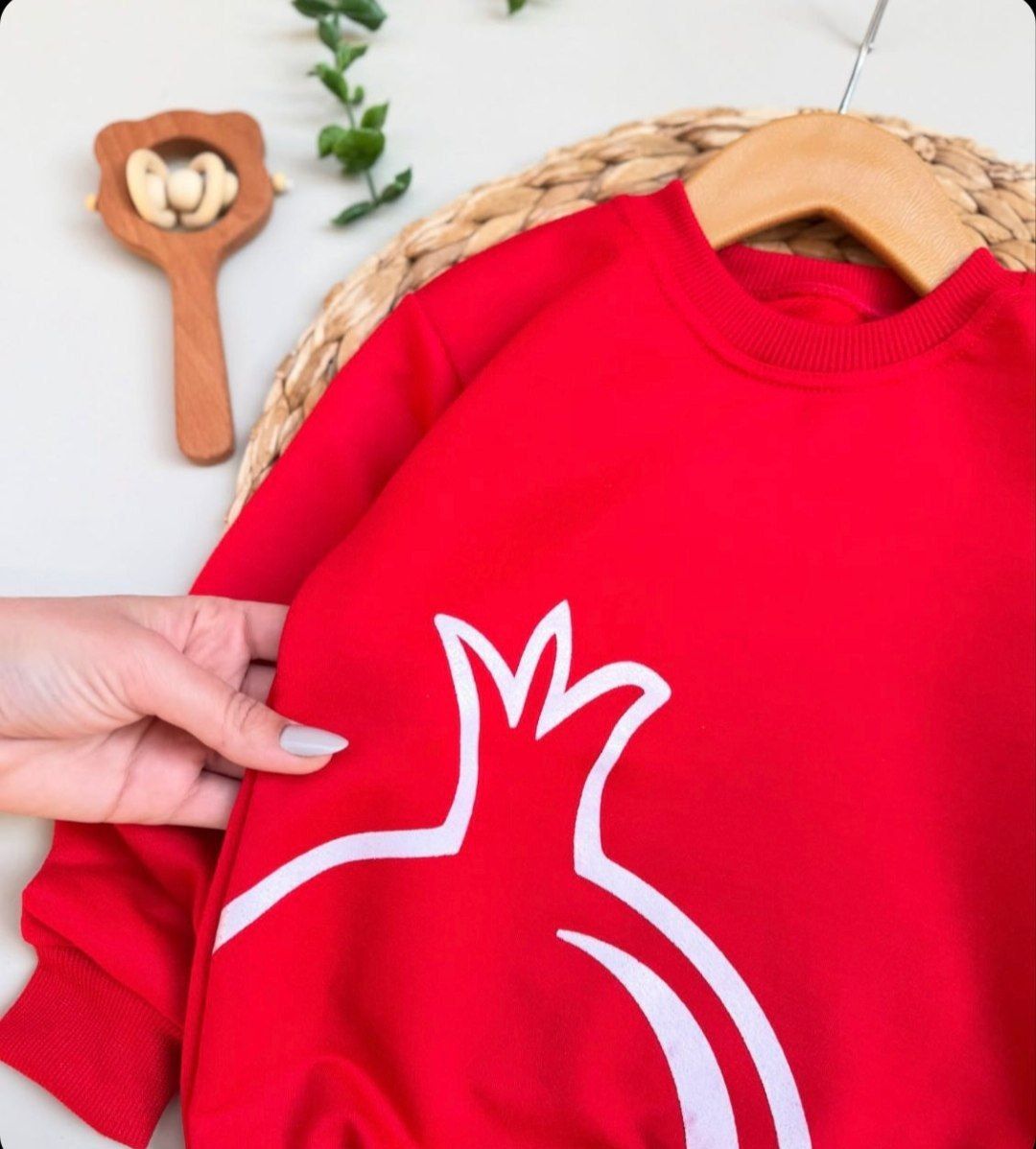 بلوز درس بچگانه با طرح انار