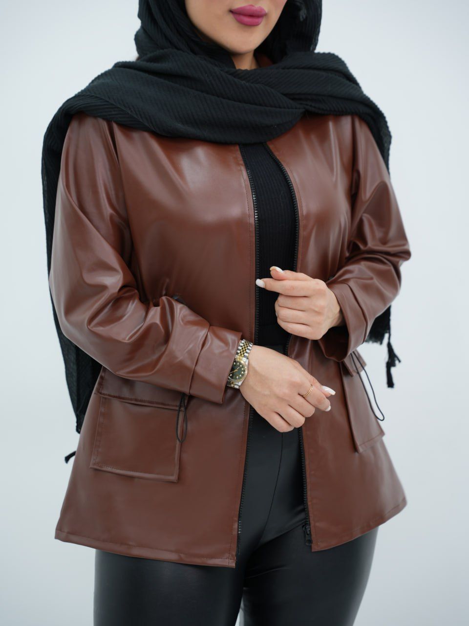 پالتو چرم مدل گیتا